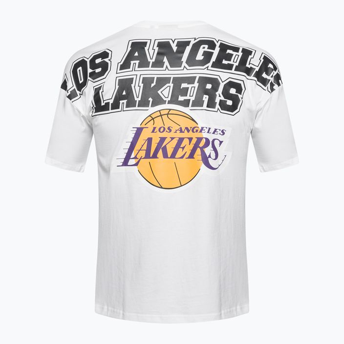 Pánske tričko New Era NBA Large Graphic BP OS Tee Los Angeles Lakers white 7